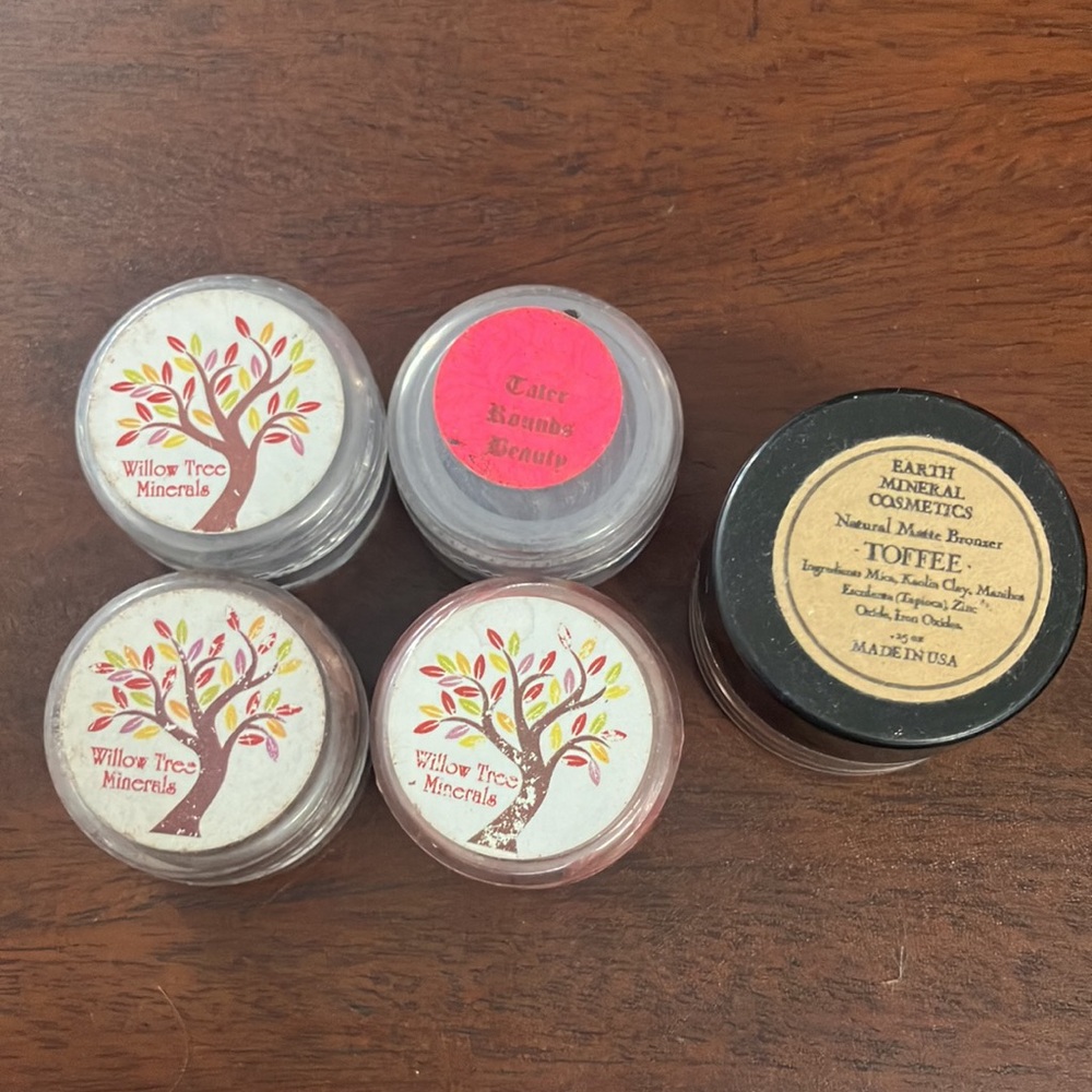 Lot of 4 Loose Etsy Eyeshadows & Bronzer / Highlighter Matte Shimmer